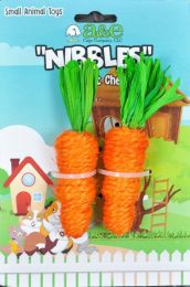 AE Cage Company Nibbles Carrot Loofah Chew Toys with Jute