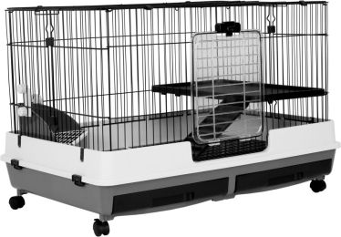 AE Cage Company Deluxe Two Level Small Animal Cage 39"x26"x26"