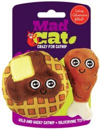 Mad Cat Chicken and Waffles Cat Toy Set