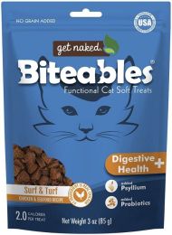 Get Naked Digestive Health Biteables Soft Cat Treats Surf and Turf Flavor