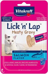 Vitakraft Lick n Lap Meaty Gravy Salmon Flavor Cat Treat