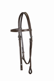 TuffRider WESTERN BROWBAND HEADSTALL WITH CHICAGO SCREW BIT ENDS