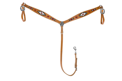 TuffRider Western Beaded Inlay Breast Collar