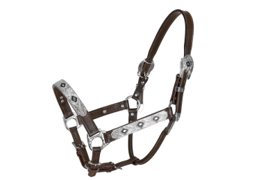 TuffRider Western Show Halter With Silver