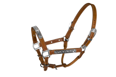 TuffRider Western Deluxe Show Halter With Silver Bar