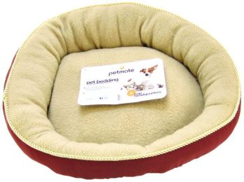 Petmate Round Pet Bed with Elliptical Bolster