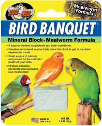 Zoo Med Bird Banquet Mineral Block - Mealworm Formula