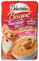 Hartz Delectables Bisque Senior Lickable Cat Treats - Tuna & Chicken