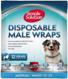 Simple Solution Disposable Male Wraps - Medium