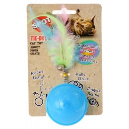 Spot Tie Dye Roller Ball Cat Toy - Assorted Colors