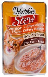 Hartz Delectables Stew Senior Cat Treats - Chicken & Tuna