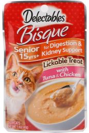 Hartz Delectables Bisque Senior Cat Treats - Tuna & Chicken