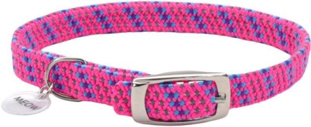 Coastal Pet Elastacat Reflective Safety Collar with Charm Pink