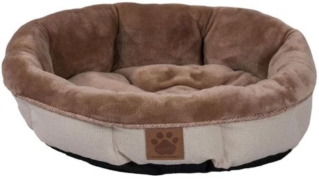 Precision Pet Round Shearling Bed Buff