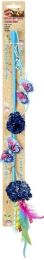 Spot Butterfly and Mylar Teaser Wand Cat Toy - Assorted Colors