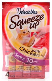 Hartz Delectables Senior Squeeze Up Lickable Cat Treat - Chicken