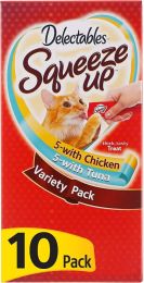 Hartz Delectables Squeeze Up Lickable Cat Treat - Variety Pack