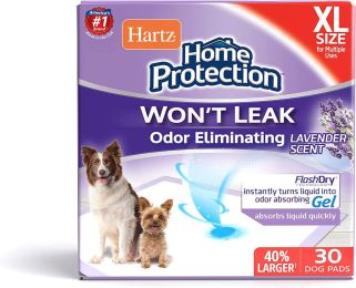 Hartz Home Protection Lavender Scent Odor Eliminating Dog Pads - X-Large