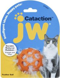 JW Pet Cataction Feather Ball Interactive Cat Toy