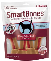 SmartBones Medium Vegetable and Chicken Bones Rawhide Free Dog Chew