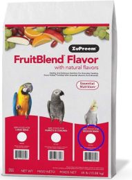 ZuPreem Fruit Blend with Natural Fruit Flavors Pellet Bird Food for Medium Birds (Cockatiel and Lovebird)