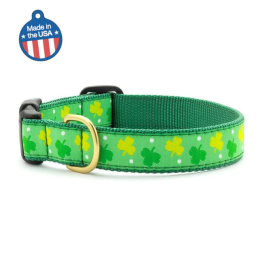 Shamrock Collar or Leash (Color: Shamrock, size: Small Wide)