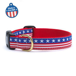 Stars & Stripes Collar or Leash (Color: Stars & Stripes, size: 4' Narrow)