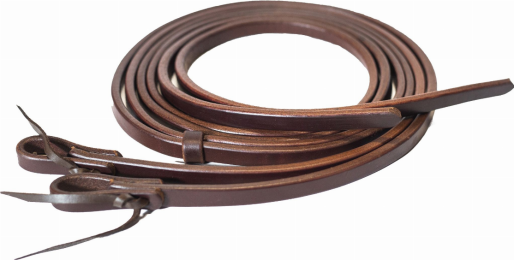 Split Reins (Color: Chestnut, size: 5/8"x8')