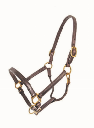 3/4" Leather Halter (size: Full Size)