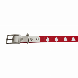 Biothane Buckle Dog Collar (Color: Christmas Tree, size: XXL 19-21 inches)