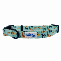 Cutie Ties Fun Design Dog Collar (Color: Zoo Furiends, size: small)