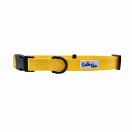 Cutie Ties Fun Design Dog Collar (Color: Yellow, size: large)