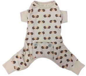 Fashion Pet Hedgehog Dog Pajamas Gray (size: large)