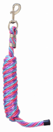 Gatsby Polypropylene 8' Lead With Snap (Color: Lilac/Blue/Pink, size: 8')