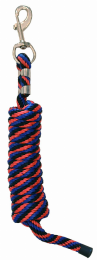 Gatsby Polypropylene 8' Lead With Snap (Color: Red/Royal/Black, size: 8')