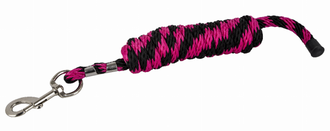 Gatsby Polypropylene 8' Lead With Snap (Color: Pink/Black, size: 8')