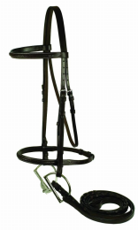 Gatsby Braided Raised Bridle (Color: Havanna, size: Cob)