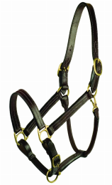 Gatsby Premium Adjustable Triple Stitched Halter (Color: Havana, size: Cob)