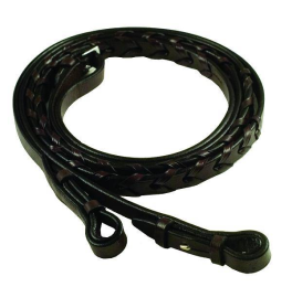 Gatsby Laced Reins (Color: Havana, size: 5/8 x 64")