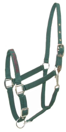 Gatsby I LOVE MY HORSE Nylon Halter (Color: Hunter, size: Horse)