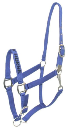 Gatsby I LOVE MY HORSE Nylon Halter (Color: Royal, size: Horse)