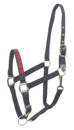 Gatsby I LOVE MY OWNER Nylon Halter (Color: Navy, size: Horse)