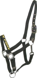 Gatsby I LOVE MY PONY Nylon Halter (Color: Black, size: Medium-Large Pony)