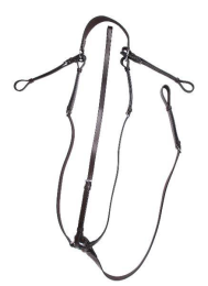 Gatsby Raised Breastplate with Attachment (Color: Havanna, size: Pony)