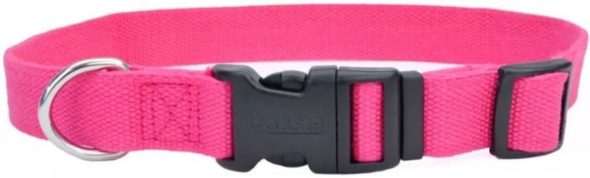 Coastal Pet New Earth Soy Adjustable Dog Collar Fuchsia (size: 18-26"L x 1"W)