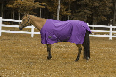 TuffRider 600D Comfy Waterproof Winter Blanket (Color: Purple, size: 69)