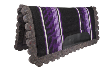 TuffRider Cheyenne Acrylic Felt Western Saddle Pad (Color: Purple)