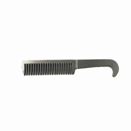 Tuffrider Aluminum Comb with Handle (Color: Silver, size: 6.5)