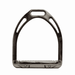 TuffRider Aluminum Stirrups (Color: Black, size: 4.5)