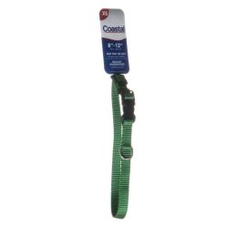 Tuff Collar Nylon Adjustable Collar - Hunter Green (size: 8"-12" Long x 3/8" Wide)